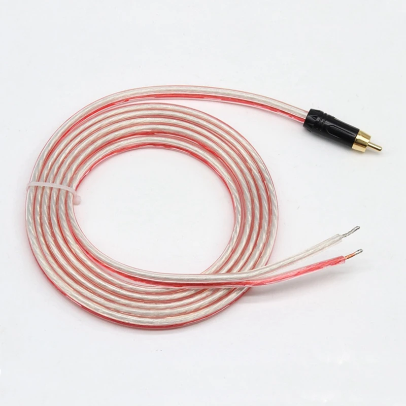 Ersatz Reparatur Lautsprecher Blanken Draht Kabel 5Ft mit RCA Stecker zu Stripped Enden