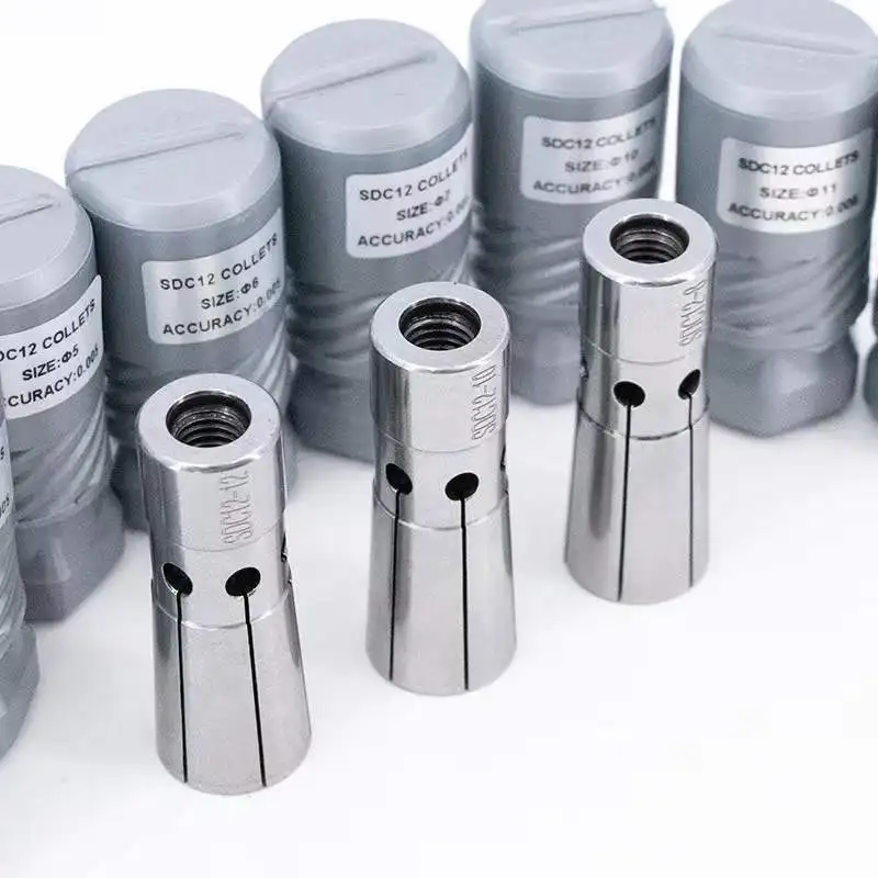 1 pces DC12-3MM DC12-4MM DC12-6MM DC12-8MM DC12-10MM DC12-12MMchuck/puxar para trás collet/alta precisão pinça dc