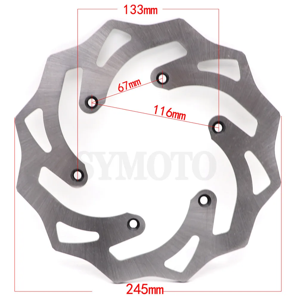 Rear Disc Brake Rotor For YAMAHA WR125 WR250 WR250F WR450 YZ125 YZ250 YZ250F YZ250FX YZ250X YZ450 YZ450FX WR426 /FP YZ426 /FP