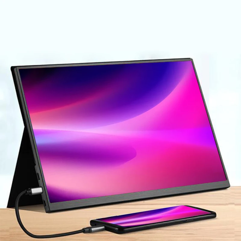 Cheap Portable screen 15Inch 1920*1080 Usb Type-C FHD IPS Online Class Pc Laptop Monitor for Education Gaming PS4 X-Box Switch