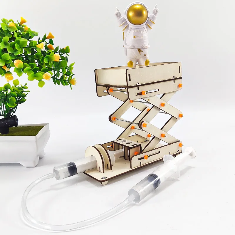 

DIY Hydraulic Lift Technology Small Production Science Small Invention Children's Physical Creativity Handmade Materials