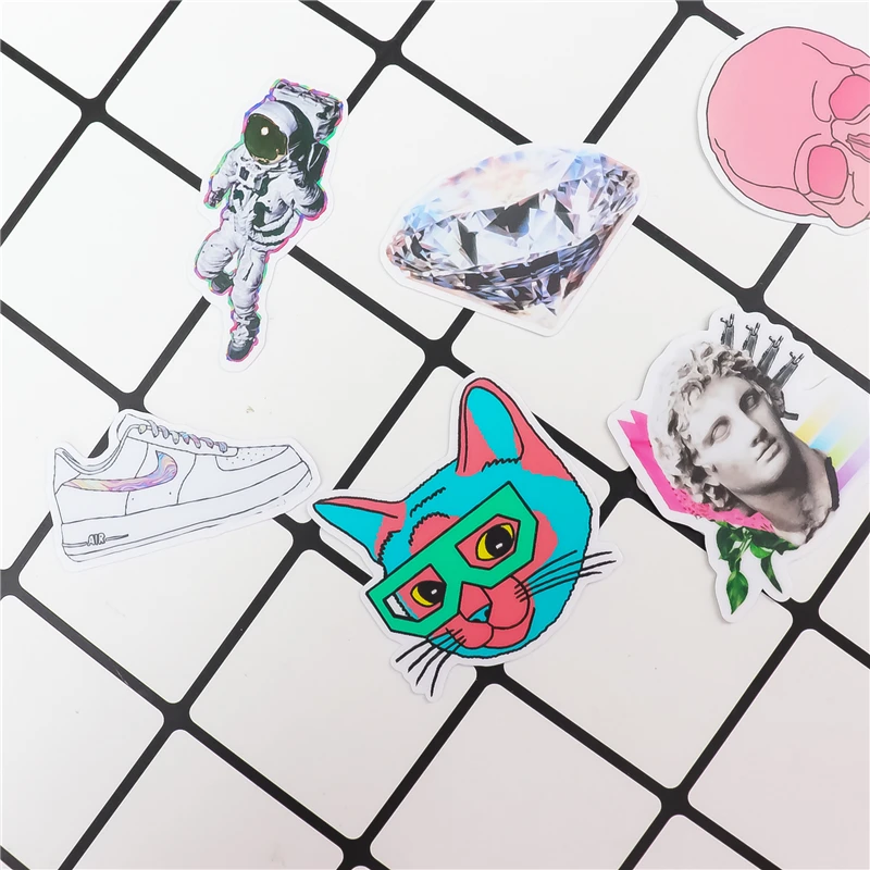 Stickers 37Pcs Leuke Cartoon Stickers Anime Graffiti Punk Waterdichte Sticker Laptop Motorfiets Bagage Snowboard Auto Sticker