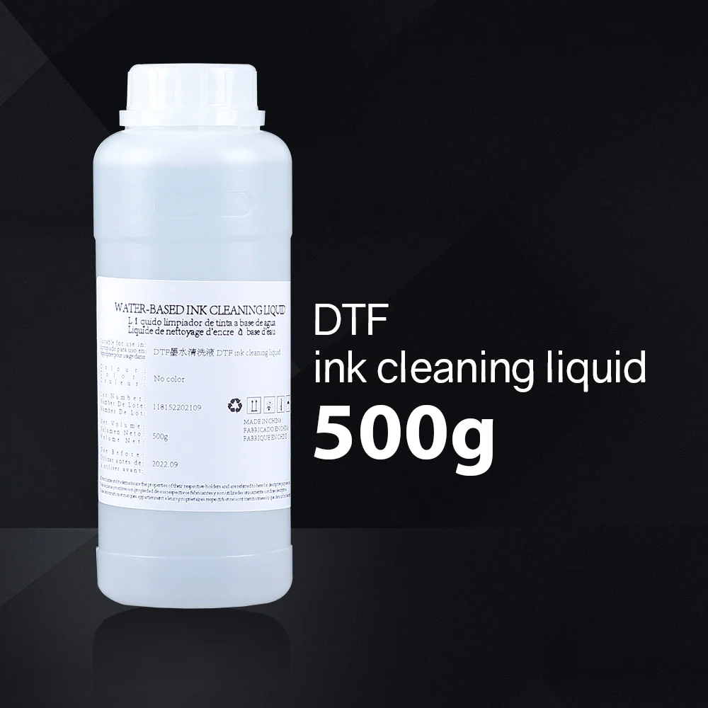 500g DTF printer head cleaning liquid Suitable for Epson DTF print head nozzle clogging solution Water-based ink cleaning liquid