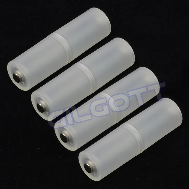 

4PCS AAA to AA Size Battery Converter Adapter Batteries Holder Hard Plastic Case Switcher Storage Box