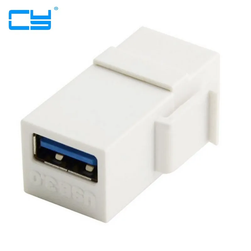 

USB 3.0 A Female to A Female Extension Keystone Jack connector Adapter for Wall Plate Panel USB Cable