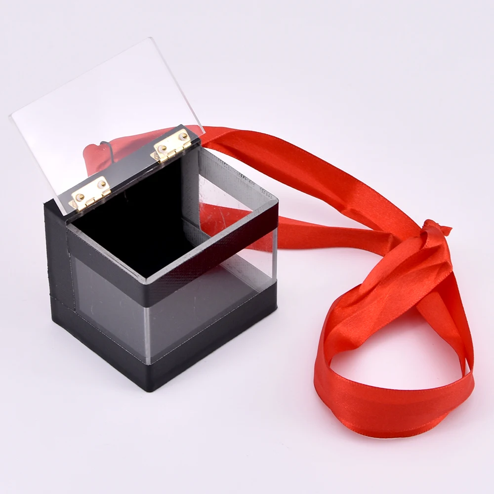 The Crystal Clear Switching Box Magic Tricks Amazing Close Up Magic Prediction Box Magic Accessories Illusion Gimmick Props