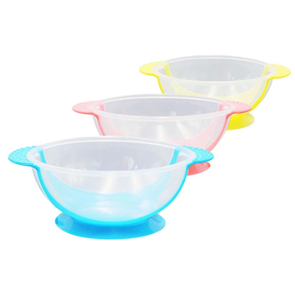 Learning Dishes Service Plate/Tray Suction Cup Baby Dinnerware Set Temperature Sensing Feeding Spoon Child Tableware Food Bowl