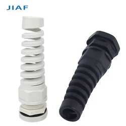 5pcs Waterproof Anti-bending Cable Gland M12 Plastic Joint M16 Nylon PA66 Torsion-proof Glands M20 M25 Seal Joint M18 Connector