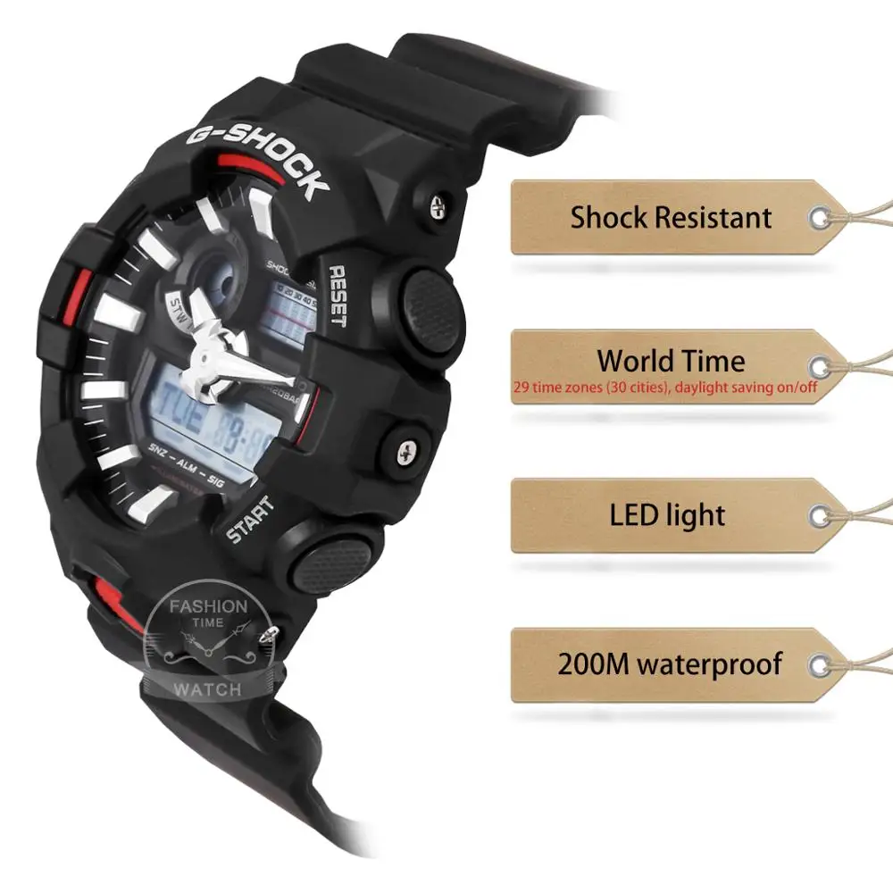 Casio reloj g reloj de choque hombres de la marca de lujo brillante LED militar relogio reloj de pulsera digital cronógrafo impermeable hombres