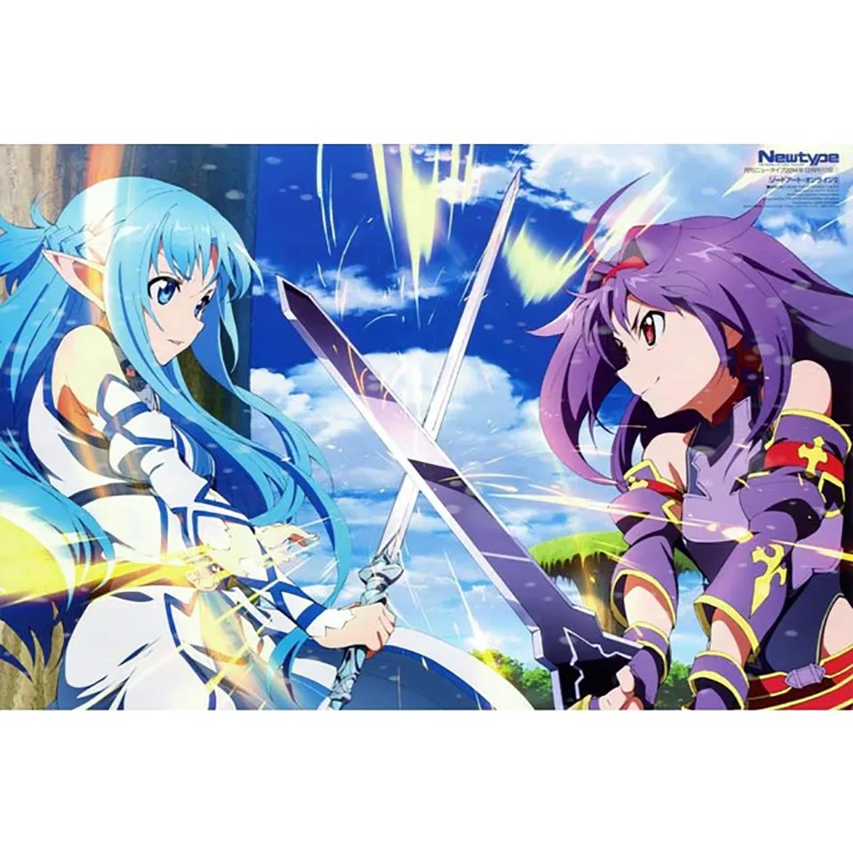 5D DIY Diamond Painting Anime Sword Art Online Painting Cross Stitch Kit Mosaic Diamond Embroidery Full Drill Home Decoration