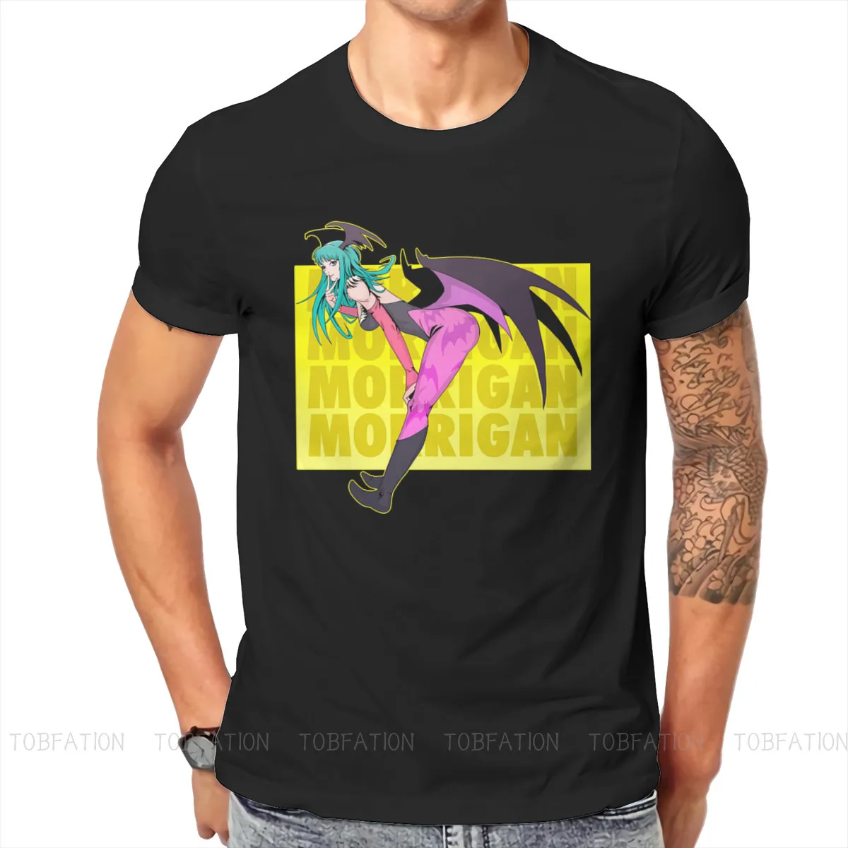 Morrigan Aensland Unique TShirt Darkstalkers Vampire Vanpaia Game Top Quality New Design Graphic  T Shirt Short Sleeve Ofertas