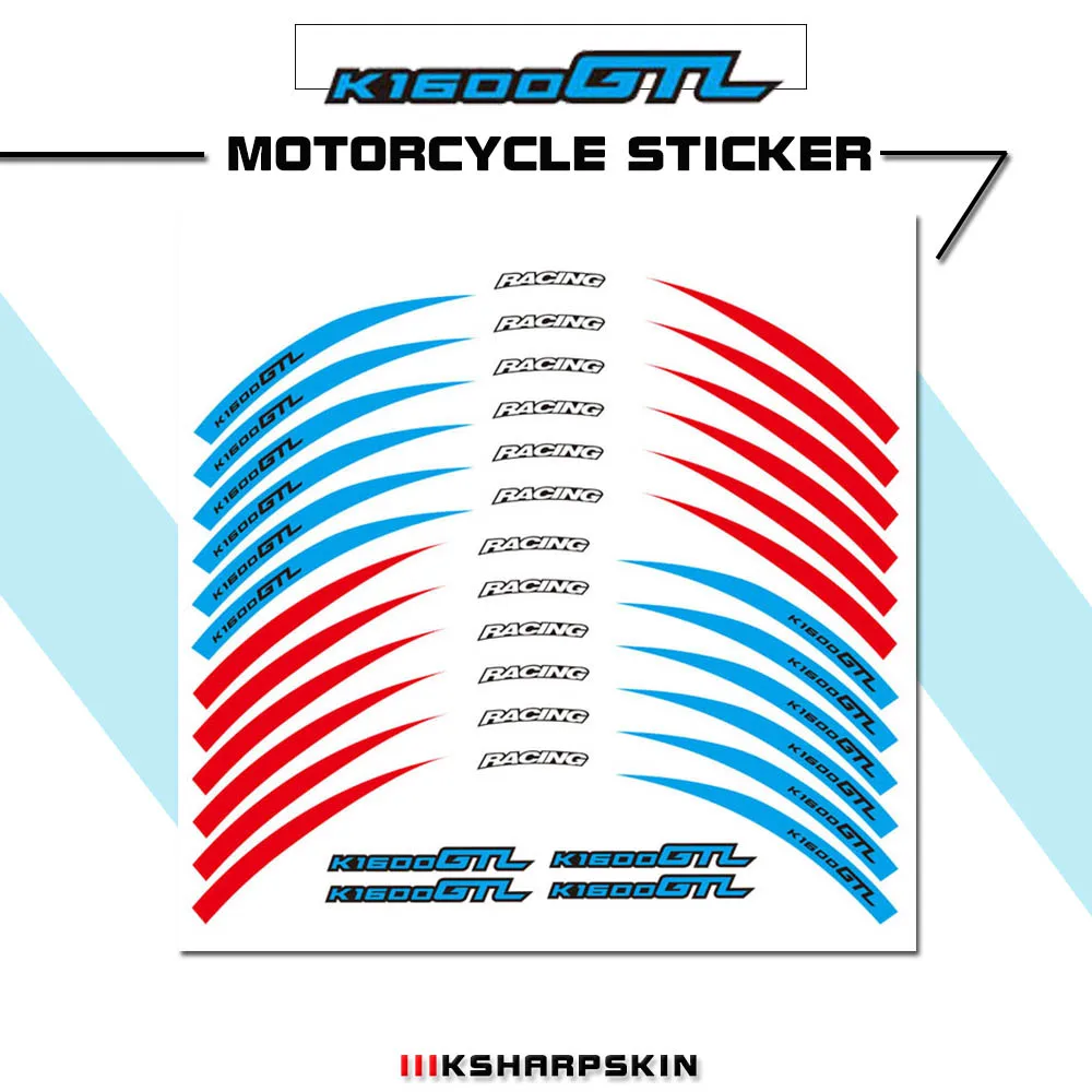 

Motorcycle stripes reflective rim stickers are suitable for BMW K1600GTL