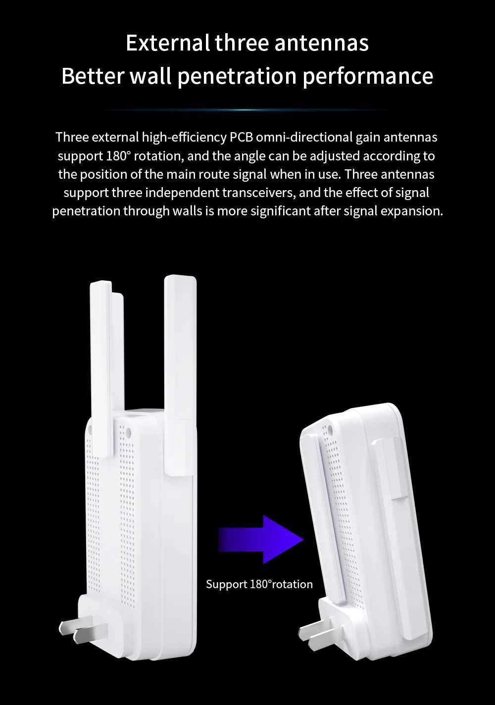 Tenda Qualcomm chip 300Mbps Wireless WiFi Repeater Universal Wireless Range Extender Enhance AP