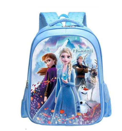 Mochila escolar de Frozen para niños y niñas, bolsas de libros impermeables de dibujos animados, grado 1-3