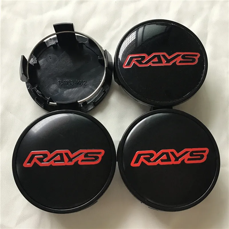 4pcs RAYS Racing  Wheels Center Hub Cap 62mm Car Styling Emblem Badge Auto Duspro of Decal Cover