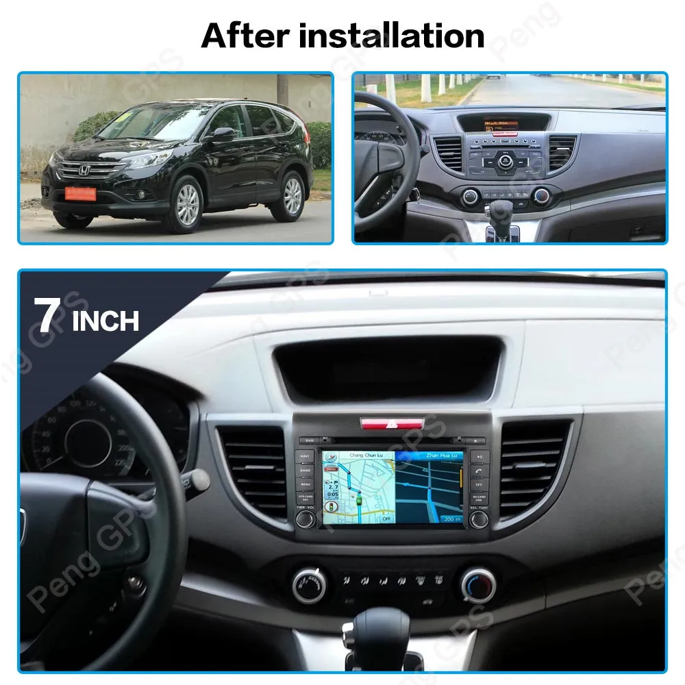 For Honda CRV 2012 - 2016 Android 10.0 64G PX6 Car GPS Navigation Auto Stereo Head Unit Radio Recorder Multimedia DVD Player DSP