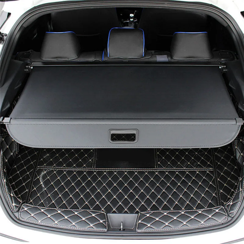 

for Toyota C-HR CHR 2016-2022 Black Retractable Trunk Cargo Cover Luggage Shade, drilling is required