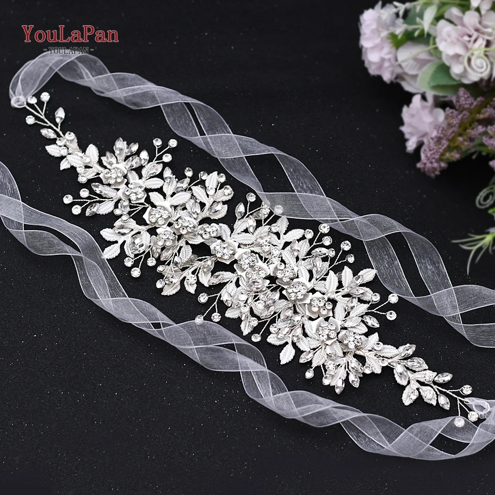 YouLaPan HP349 Bridal Tiara Wedding Hair Accessories Flower Girl Woman Headband Handmade Crystal Bridal Wedding Headwear Clips