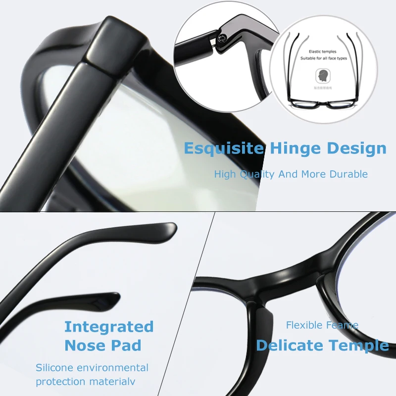 CRIXALIS – Lunettes de lecture à cadre flexible TR90 pour femmes et homme, Verre avec Charnière à Ressort pour corriger la presbytie, Protéger