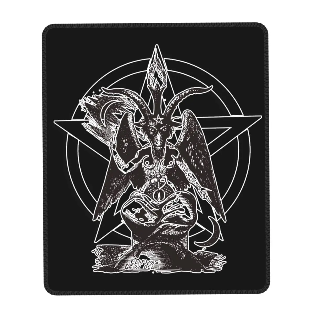 Baphomet Custom Design Gaming Mouse Pad Anti-Slip Rubber Base Mousepad Office Laptop Pads Hail Satan Demon Pentagram Desk Mat