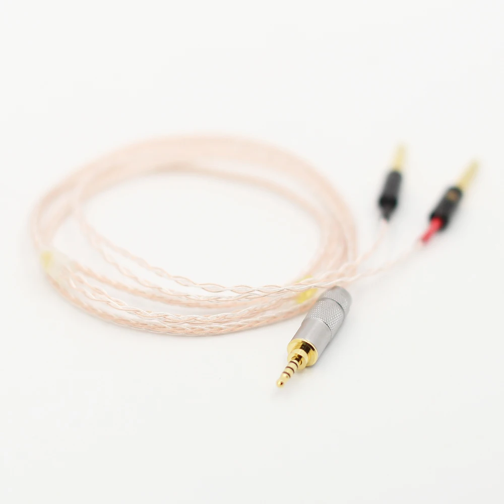 Audiocrast 8 Nhân Tai Nghe Thay Thế Dây Cáp Âm Thanh Audio Cáp Nâng Cấp Cho Meze 99 Kinh Điển/Tiêu Cự Đóng Hệ Tai Nghe