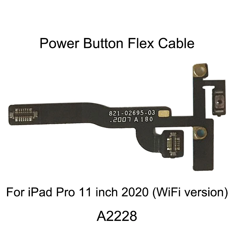 Power Button Flex Cable for iPad Pro 11 inch 2020, A2228 / A2068 / A2230 / A2231