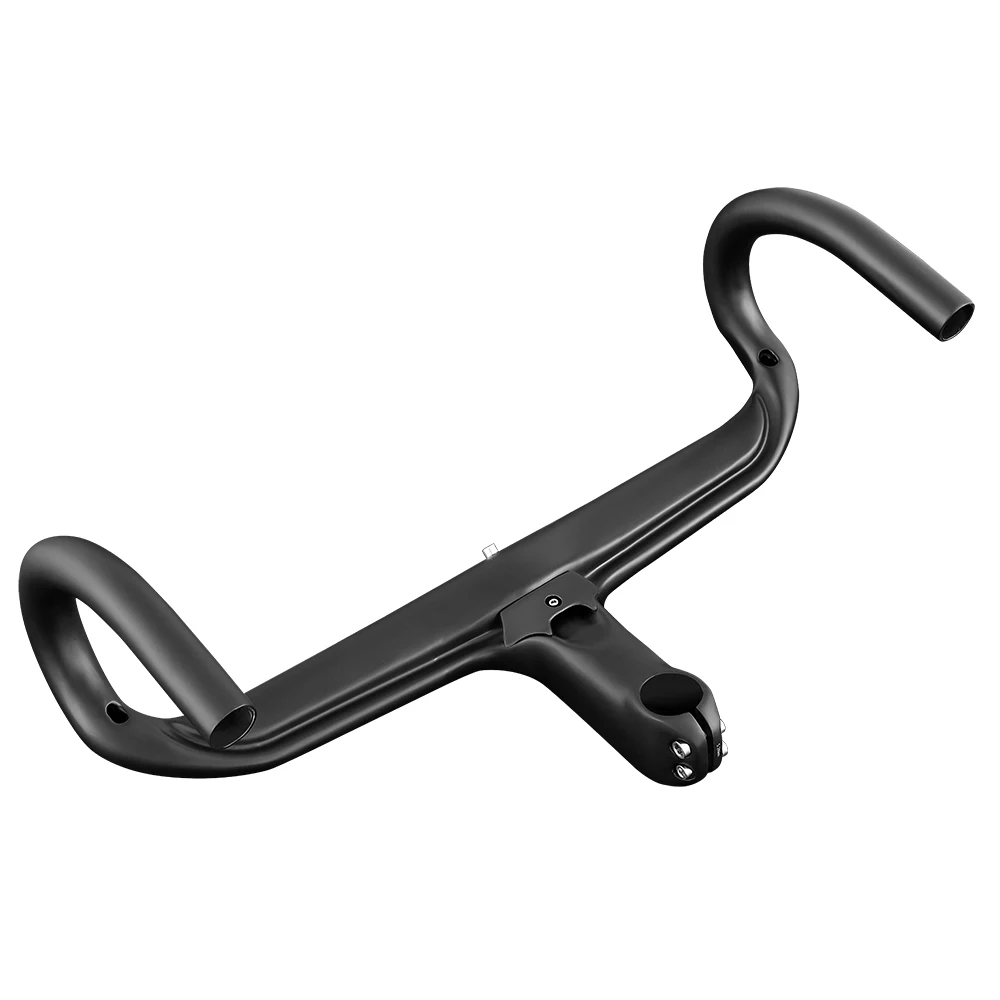 T1000 Carbon Road Bike Bicycle Integrated Handlebar Racing Bike Handlebar With Stem For 28.6mm Bicycle Parts