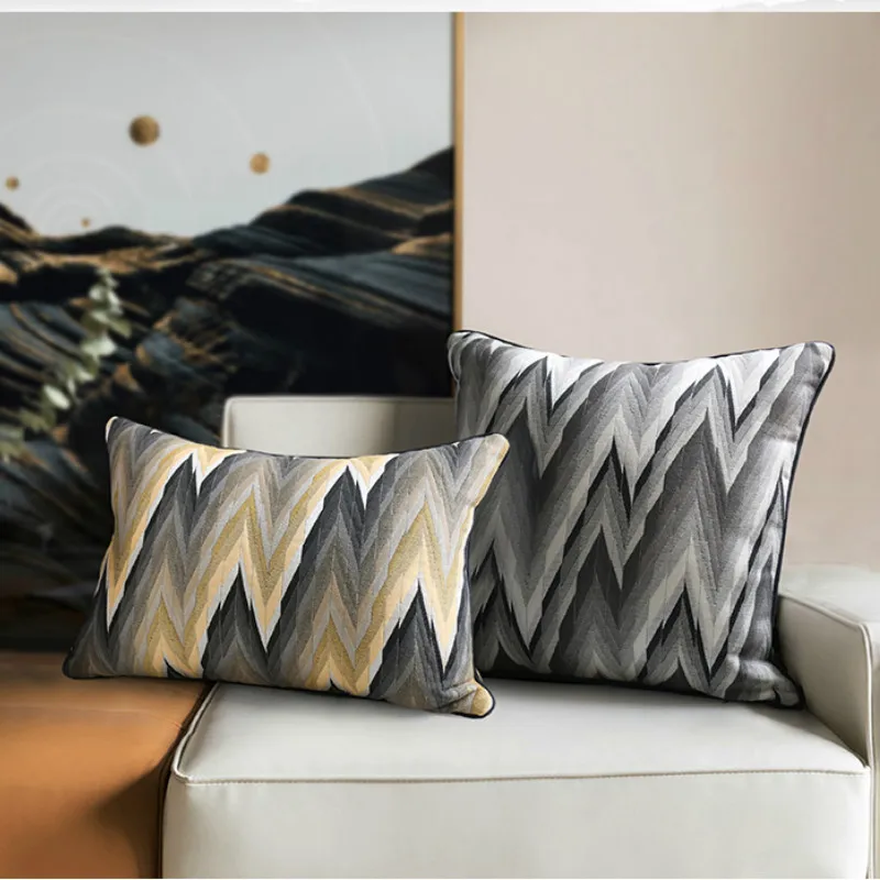 Wave Pillows Retro Geometric Cushion Case Fall Decorative Pillow Cover For Sofa Bedding Home Decorations