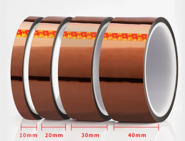 1pc Length 30M Heat Resistant Polyimide Tape High Temperature Adhesive Insulation Kapton Tape 0.05mm Thickness CZYC