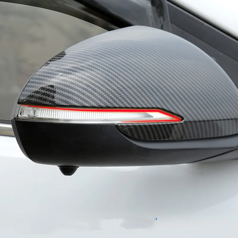 

Для Hyundai I30 i30 2017 2018 2019 2020 автомобильная боковая дверь, поворотное зеркало заднего вида, наклейка, накладка из АБС-пластика, аксессуары из углеродного волокна