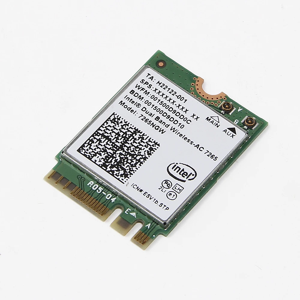 Dual band Wireless-AC 1200M WiFi 7265NGW For Intel 7265 Wi-Fi 802.11ac 2x2 For Bluetooth 4.0 NGFF M.2 Wlan Card Network Adapter