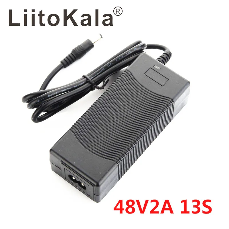 LiitoKala 13S 48V 2A Lithium-ion Battery Pack Charger 5.5*2.1mm Universal 54.6V AC DC Power Supply Adapter