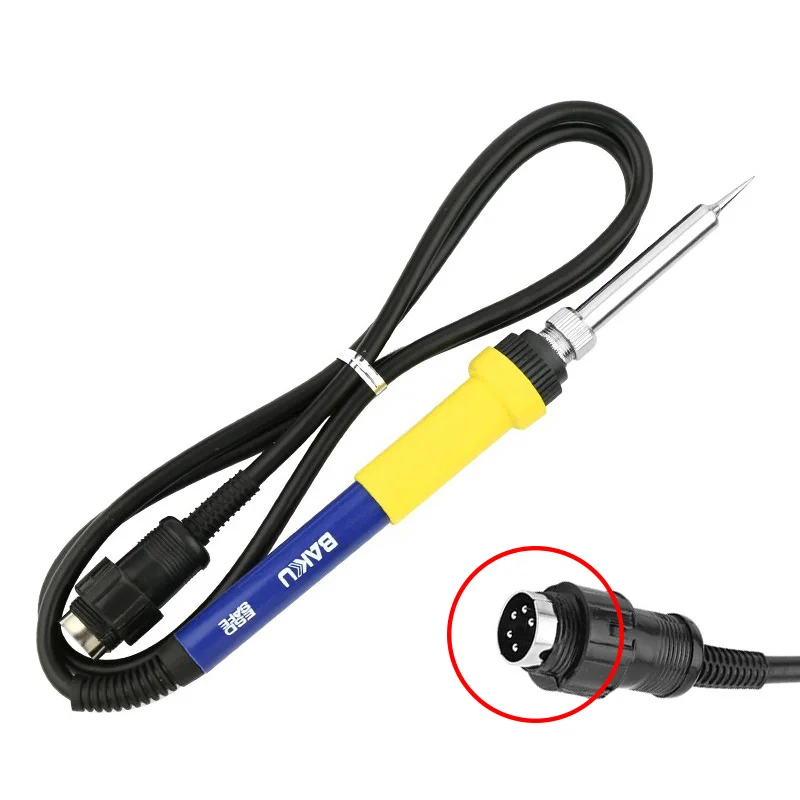 

BAKU Soldering Iron Tip 40W 220V 5 Pin Electric Solder ESD Safe for 701L 702L 936D Welding Handle Replacement Male Connector