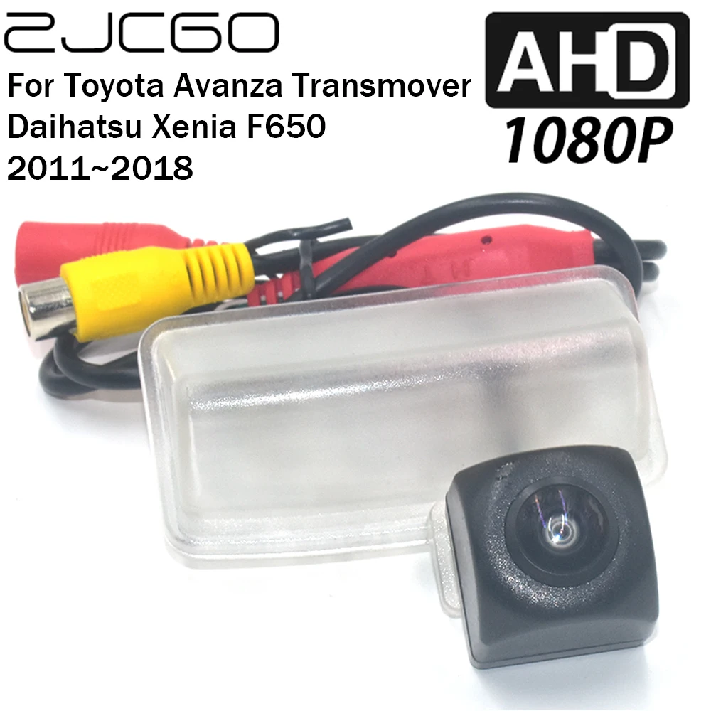 ZJCGO Car Rear View Reverse Backup Parking AHD 1080P Camera for Toyota Avanza Transmover Daihatsu Xenia F650 2011~2018