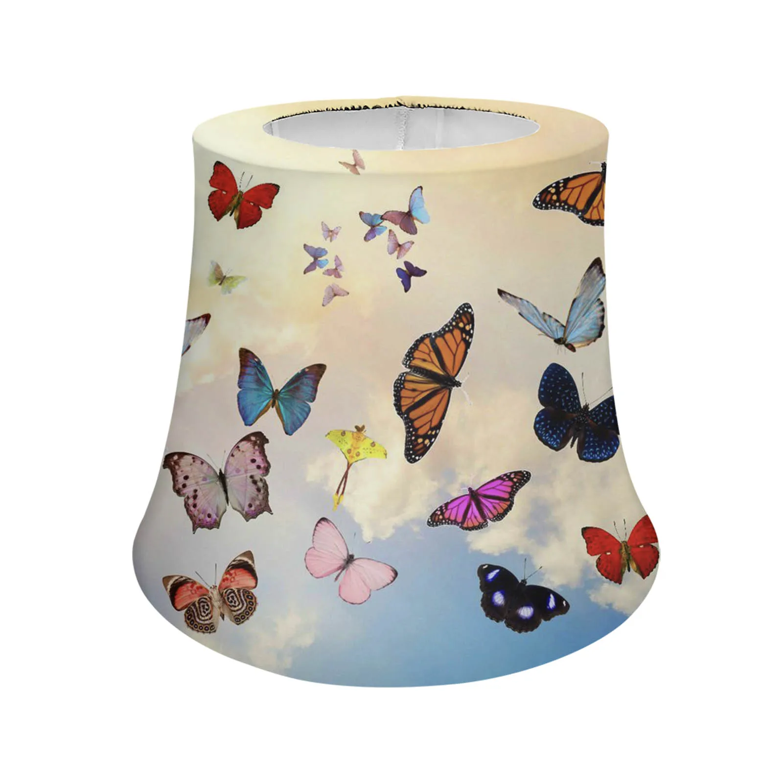 Colorful Butterfly 3D Print Cloth Lampshade Covers Lamp Cover Chandelier Lamp Shade Wall Lamp Table Lamp Dust Cover