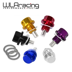 WLR - M12x1.5 M12x1.25 M14x1.5 Aluminum Magnetic Oil Drain Bolt Oil Sump Drain Plug Nut Oil Drain Plug Magnetic Car Accessories