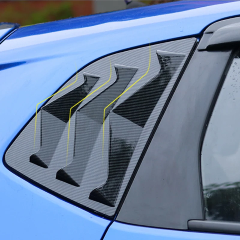 For Honda Fit Jazz 2014 2015 2016 2017 2018 2019 Car Side Vent Window Louver Shutter Covers Trim Rear Window Louvers Scoop Cover