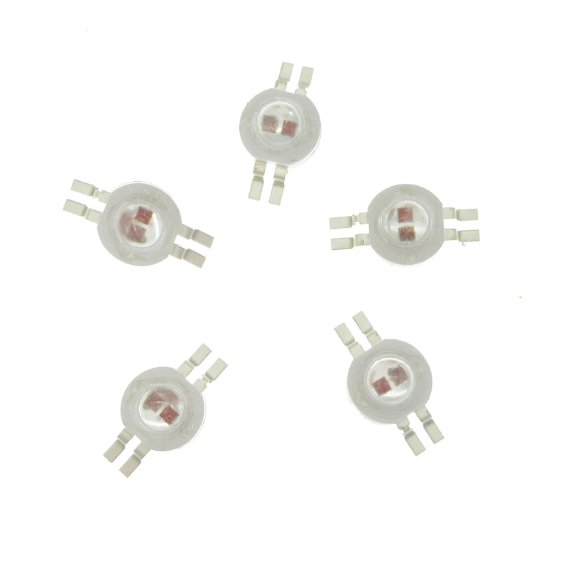 5pcs 2*3W diodi LED a doppio colore perline di luce ad alta potenza bianco rosso verde blu giallo sorgente di luce UV per torcia auto luce