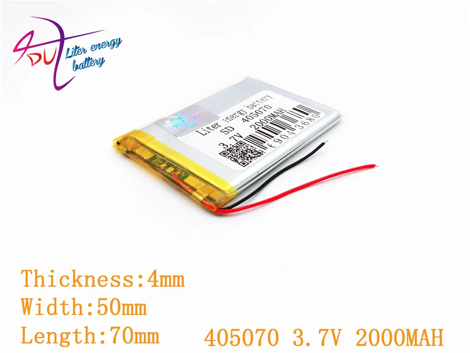 1 個 [SD] 405070 3.7V 2000mAH 385070 405068 ポリマーリチウムイオン/リチウムイオン電池のためのおもちゃ、電源銀行、 GPS 、 mp3 、携帯電話、スピーカー
