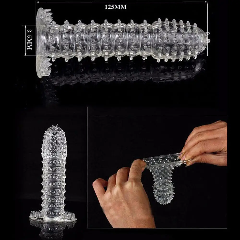 Boquilla de retardo para hombres, extensiones de pene, funda para pene, consolador de punto G, Juguetes sexuales para hombres adultos, masajeador