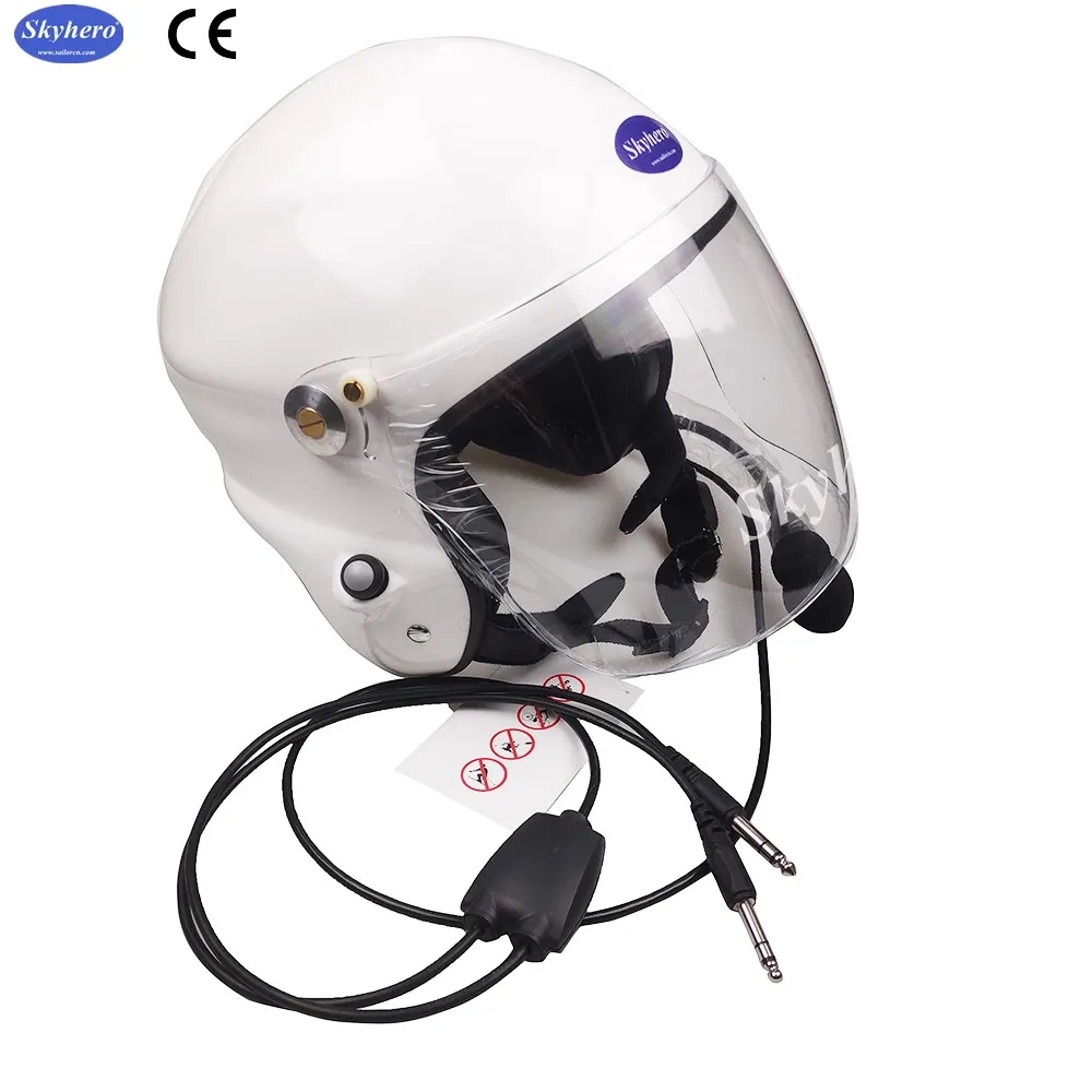 Noise Cancelling Paramotor Helmet Headset, Certified Powered Paragliding, 6.3, 5.2 GA Plug