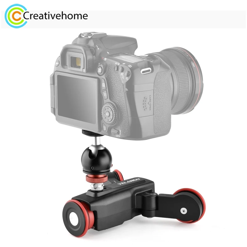 YELANGU L5 Autodolly Video Dolly Car Electric Track Slider 3-Wheel Rolling Photography Camera Car, Mobile APP Control, Load: 3kg