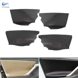 For Toyota Verso 2009 - 2013 2014 2015 Microfiber Leather Door Armrest Panel Cover with Mount Fittings Car Interior Accessories