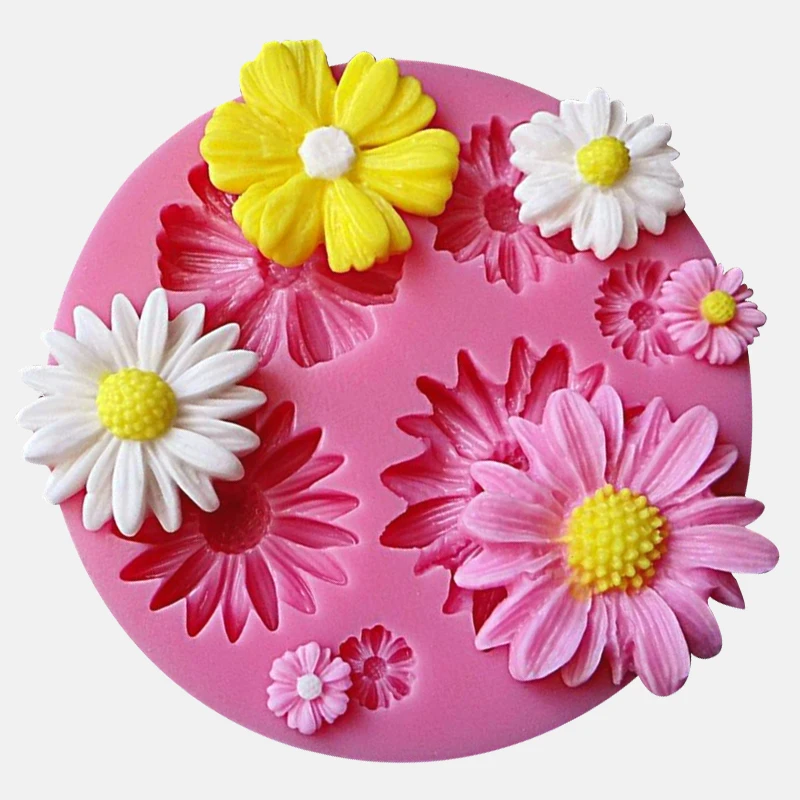 3D Flower Silicone Molds Fondant Craft Cake Candy Chocolate Sugarcraft Ice Pastry Baking Tool Mould Soap Mold Cake Decorator