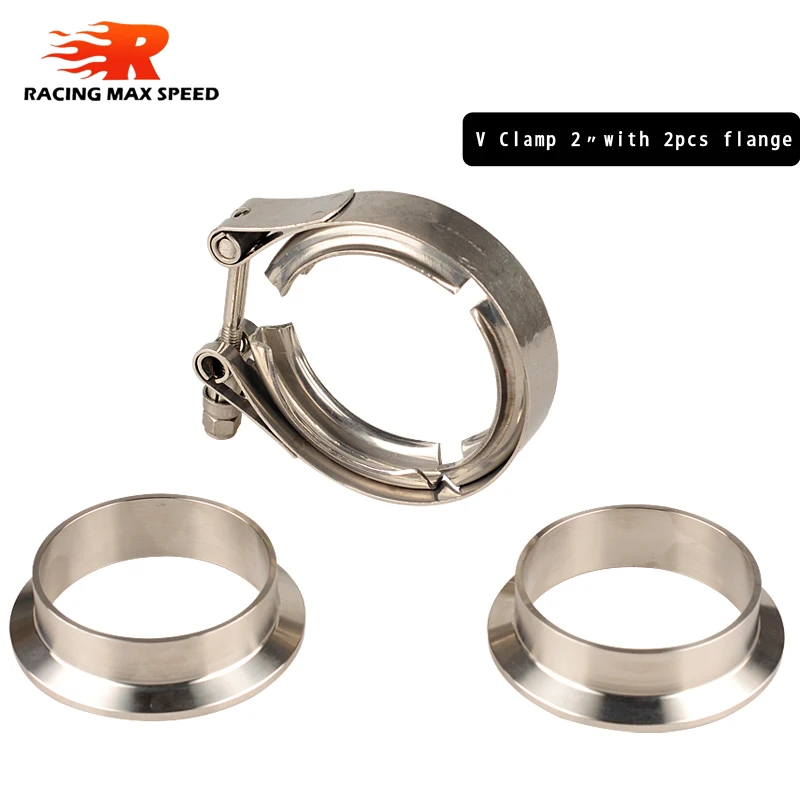 Universal 2,2.25,2.5,3,3.5,4 inch V Band Exhaust Clamp Exhaust Flange vband clamp V-Band Muffler Clamp