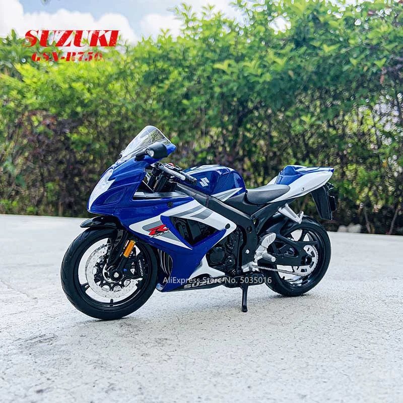 Maisto 1:12 스즈키 GSX-R750 V-Strom Factory Edition 정적 다이 캐스팅 차량 Collectible Motorcycle Model Toys