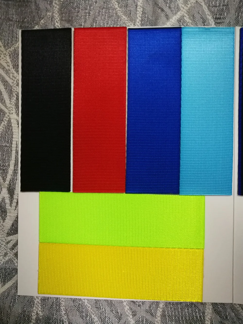 Ximoor 15cm * 30 Colors Car Seat Belt Webbing Samples