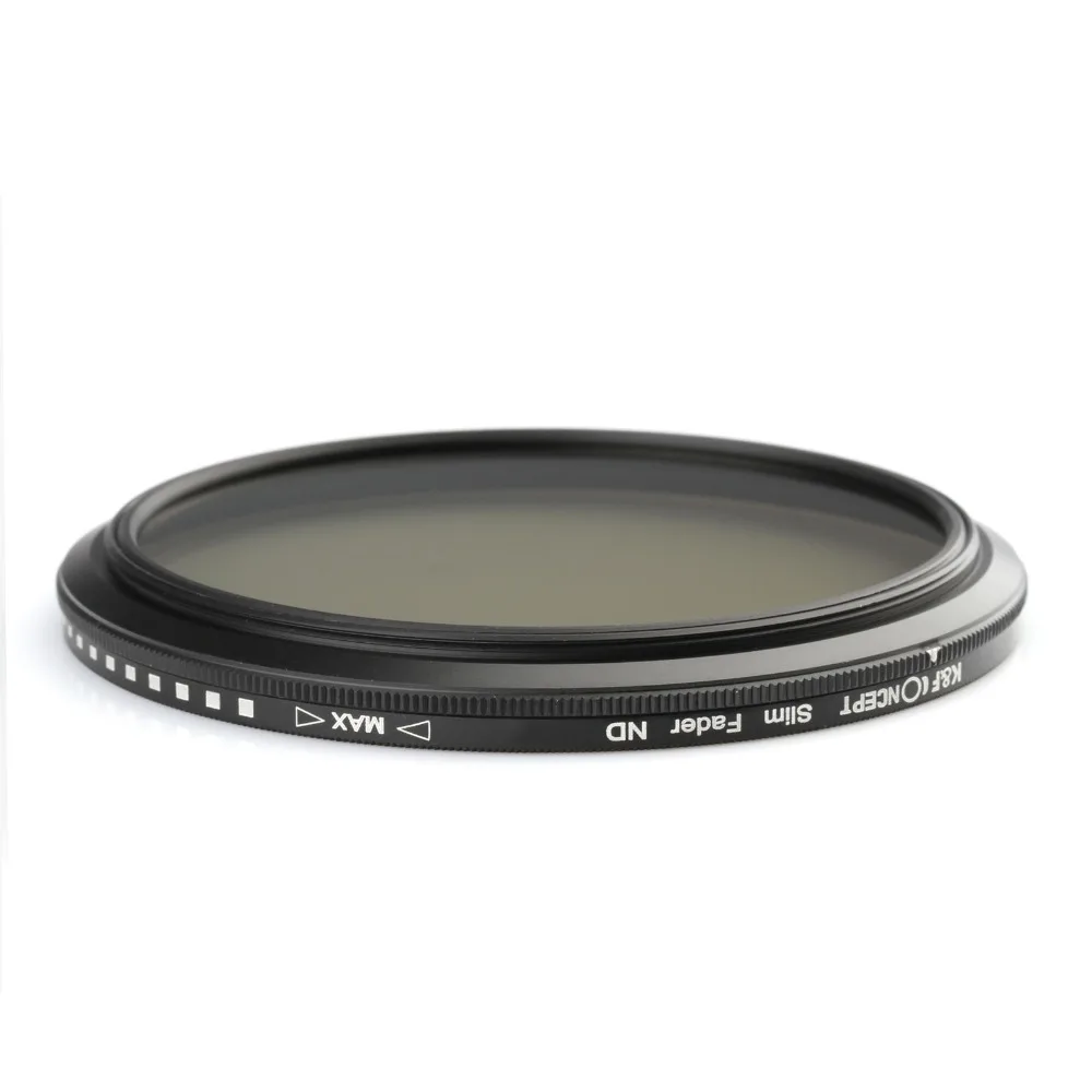 K & F CONCEPT ND2-400 ND Filter 37/40.5/43/46/49/52/55/62/67/72/77Mm ความหนาแน่น Neutral ปรับได้ Fader Variable ตัวกรองเลนส์กล้อง