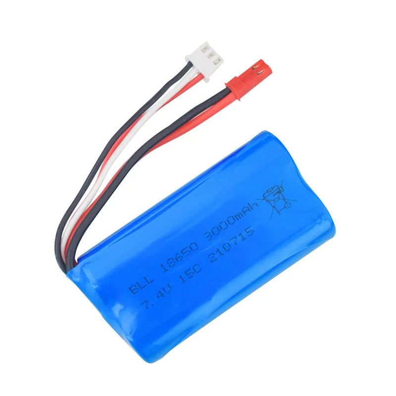 Cargador batería 18650 LiPo 7,4V 3000mAh RC 1:16 - imagen 4