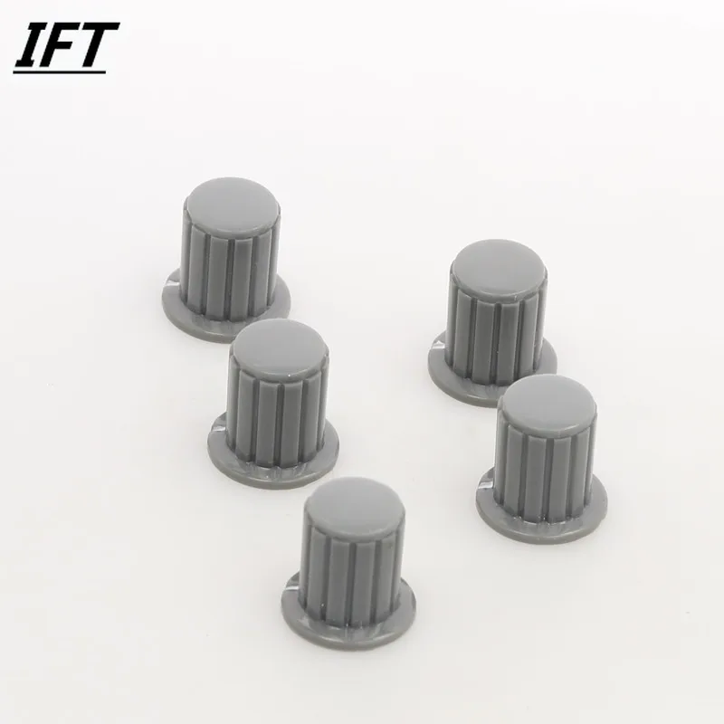 5 Pcs 4mm Shaft Insert Dia Brass Tone Core Potentiometer Control Knobs